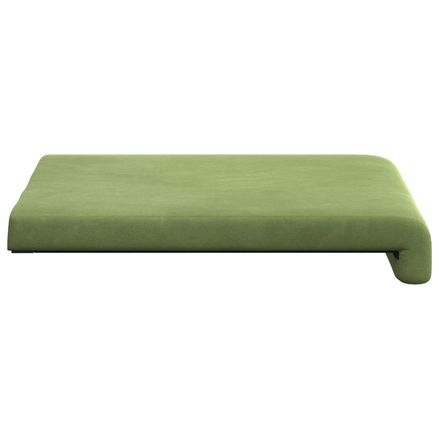 Bench Cushion 2 pcs Velvet Light Green Depth 35 cm