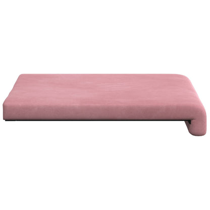 Bench Cushion 2 pcs Velvet Pink Depth 35 cm