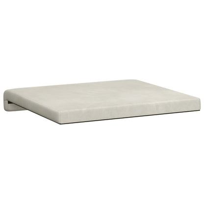 Bench Cushion 2 pcs Velvet Cream Depth 35 cm