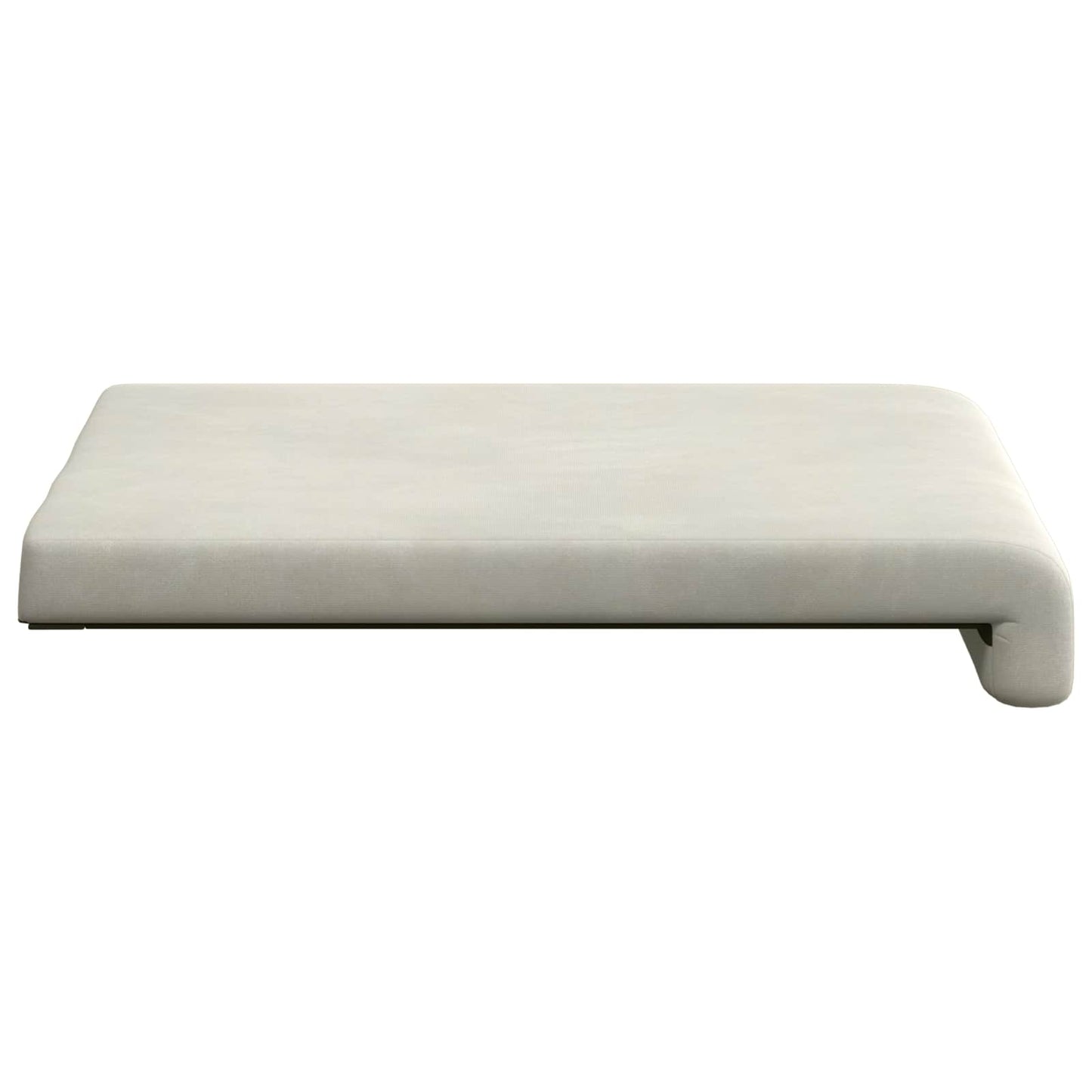 Bench Cushion 2 pcs Velvet Cream Depth 35 cm