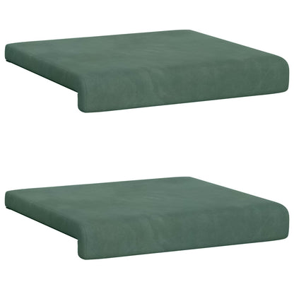 Bench Cushion 2 pcs Velvet Sea Green Depth 35 cm
