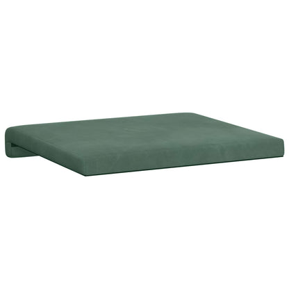 Bench Cushion 2 pcs Velvet Sea Green Depth 35 cm