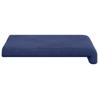 Bench Cushion 2 pcs Velvet Police Blue Depth 35 cm