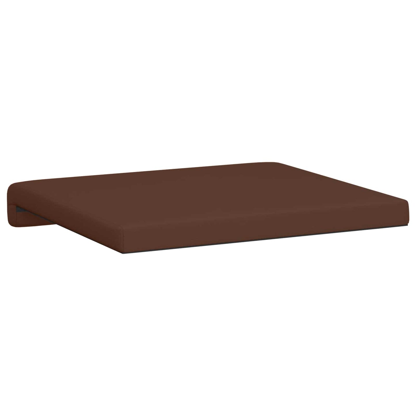 Bench Cushion 2 pcs Faux Leather Brown Depth 35 cm