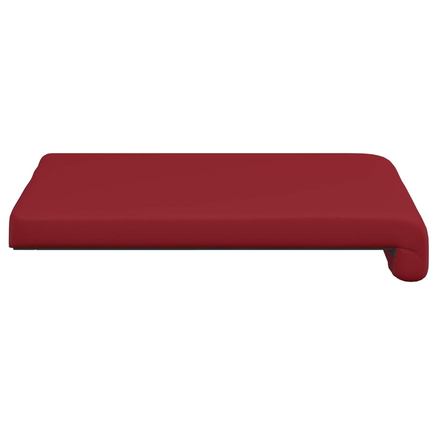 Bench Cushion 2 pcs Faux Leather Wine Red Depth 35 cm