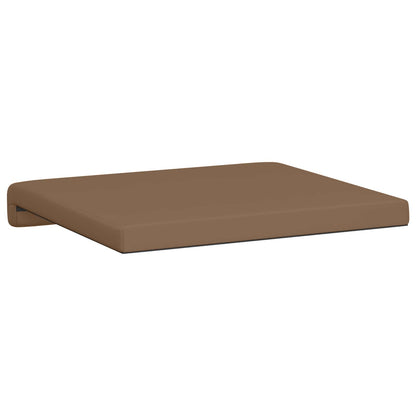Bench Cushion 2 pcs Faux Leather Cappuccino Depth 35 cm