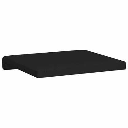 Bench Cushion 2 pcs Faux Leather Black Depth 35 cm