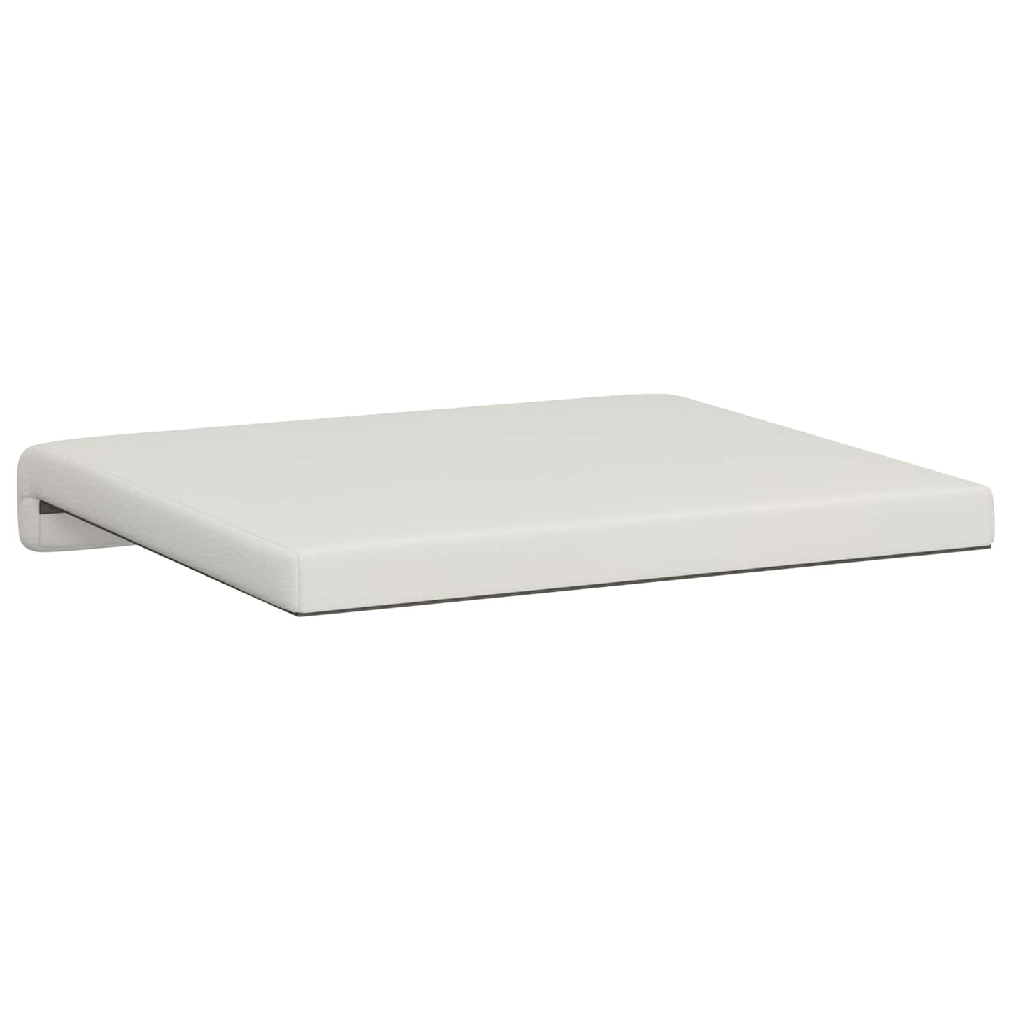 Bench Cushion 2 pcs Faux Leather White Depth 35 cm