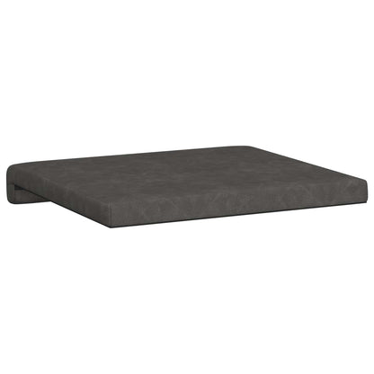 Bench Cushion 2 pcs Faux Leather Black Depth 35 cm