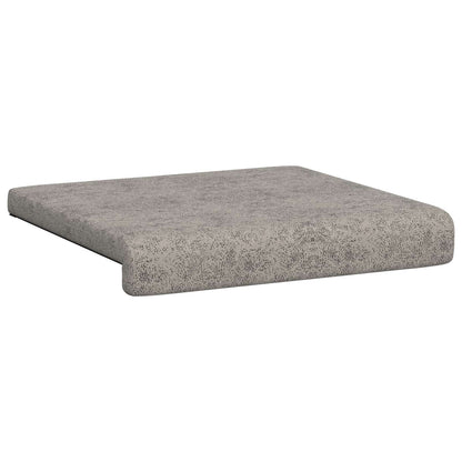 Bench Cushion 2 pcs Faux Suede Fabric Light Grey Depth 35 cm