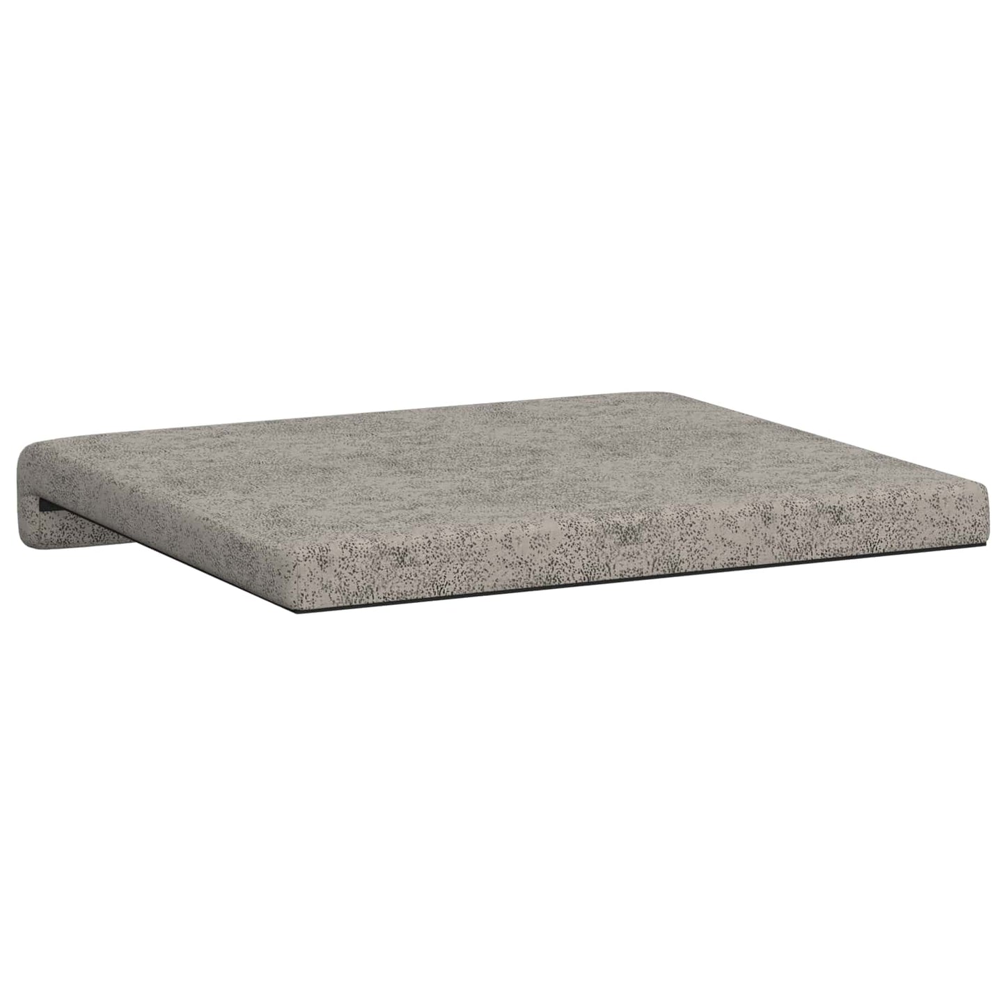 Bench Cushion 2 pcs Faux Suede Fabric Light Grey Depth 35 cm