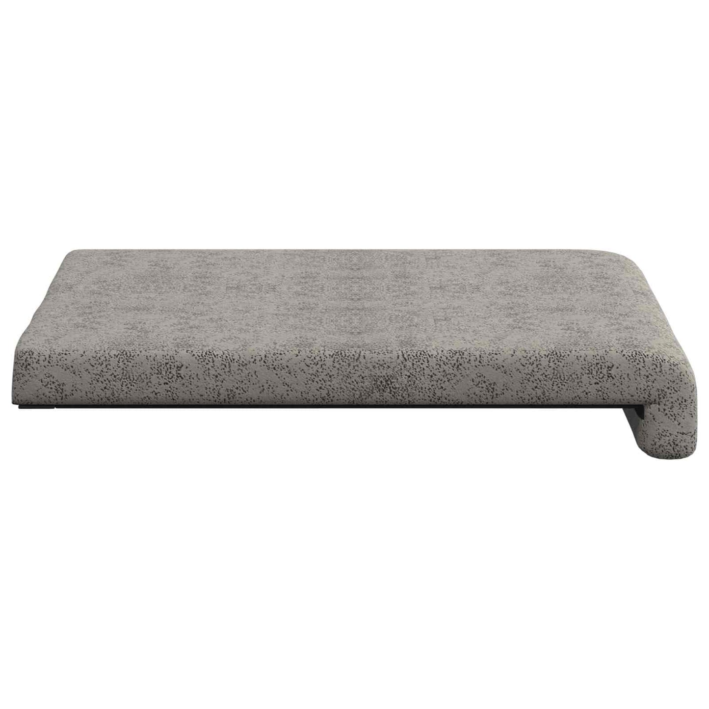 Bench Cushion 2 pcs Faux Suede Fabric Light Grey Depth 35 cm