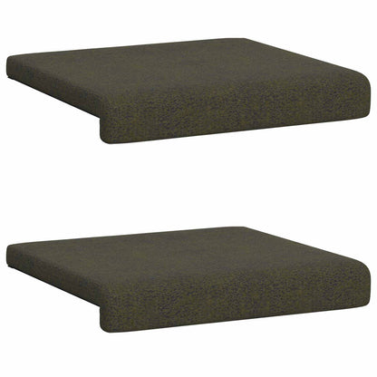 Bench Cushion 2 pcs Faux Suede Fabric Army Green Depth 35 cm