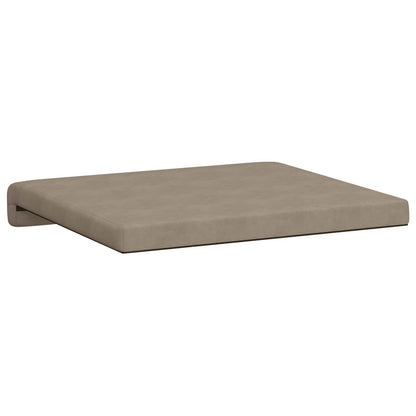 Bench Cushion 2 pcs Microfiber Taupe Depth 35 cm