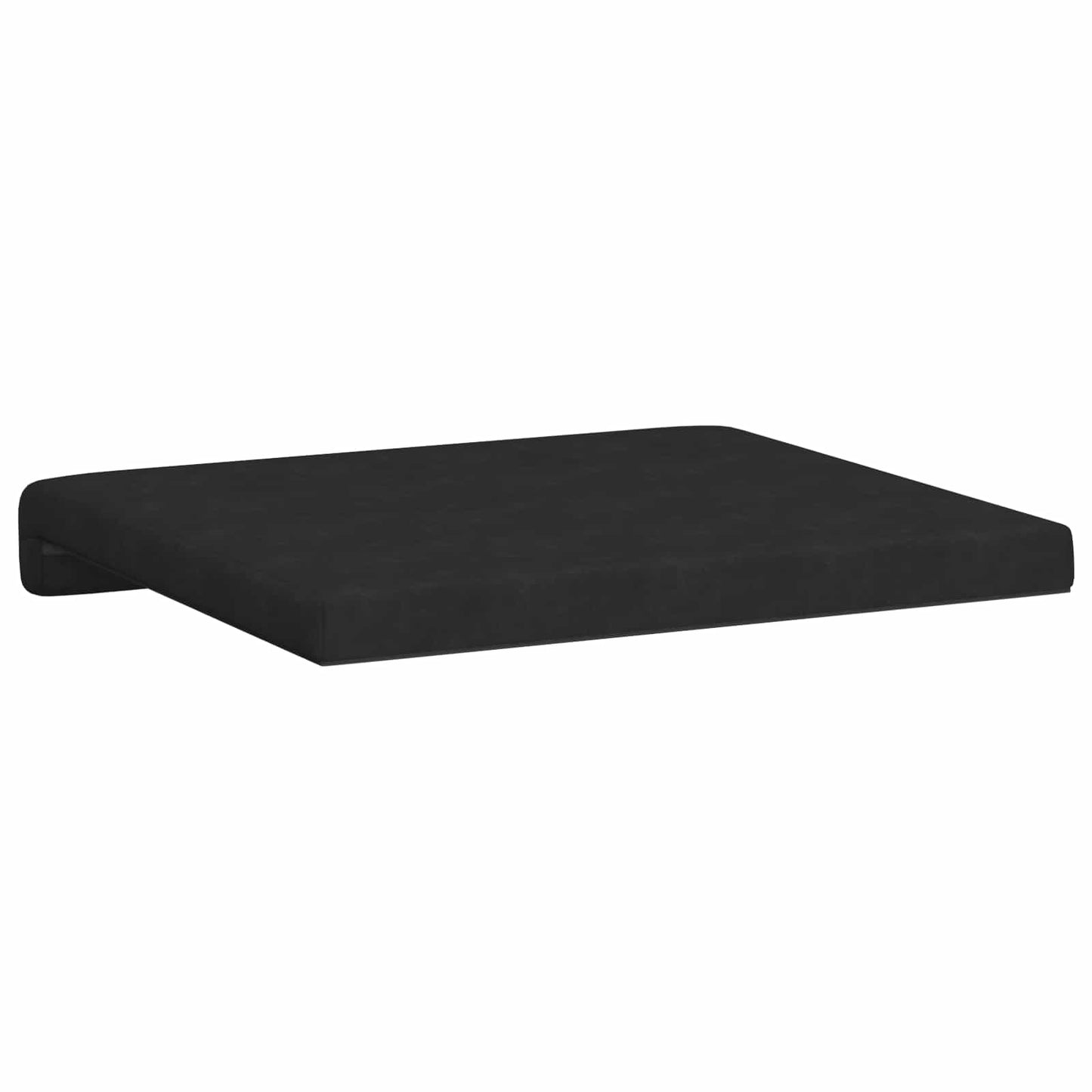 Bench Cushion 2 pcs Microfiber Black Depth 35 cm