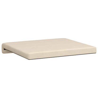 Bench Cushion 2 pcs Microfiber Beige Depth 35 cm