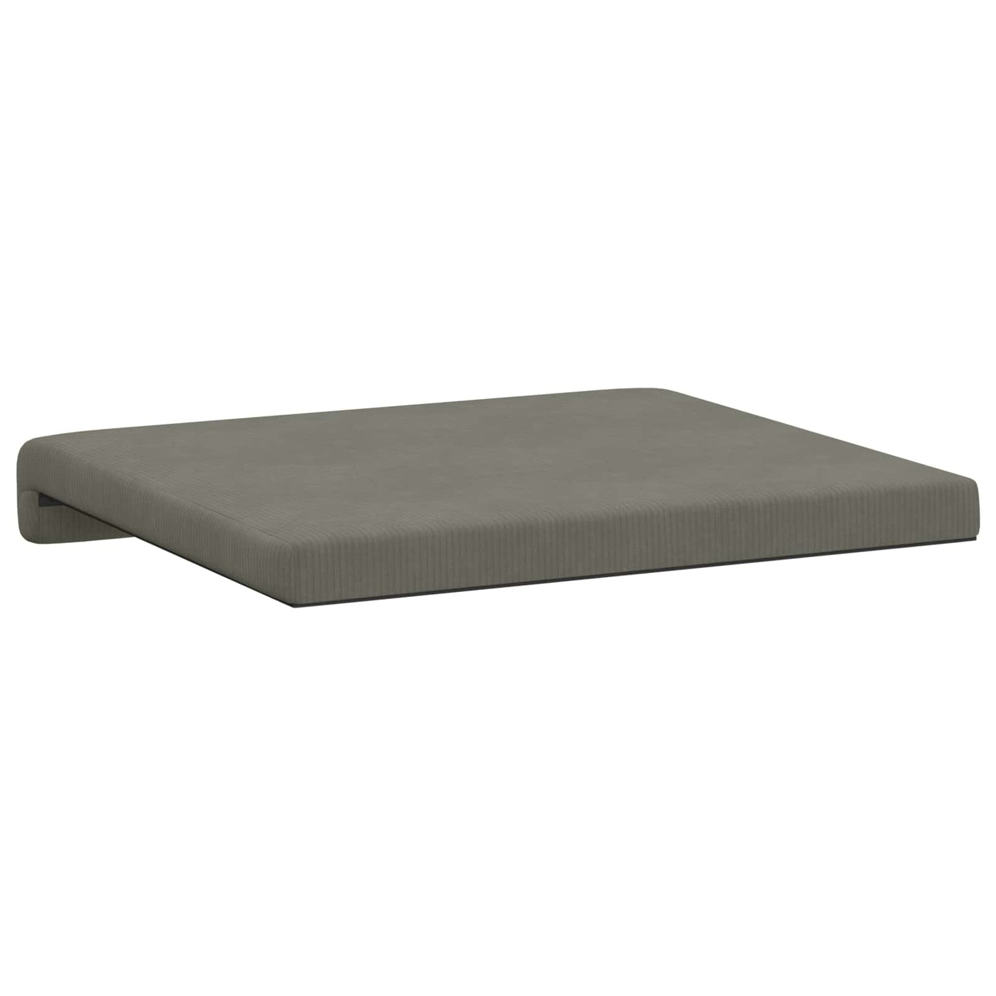 Bench Cushion 2 pcs Corduroy Light Grey Depth 35 cm