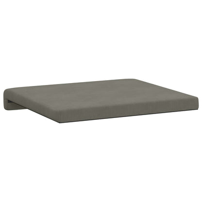 Bench Cushion 2 pcs Corduroy Light Grey Depth 35 cm