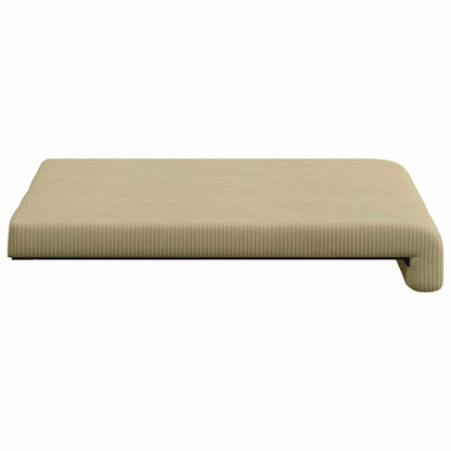 Bench Cushion 2 pcs Corduroy Grey Green Depth 35 cm