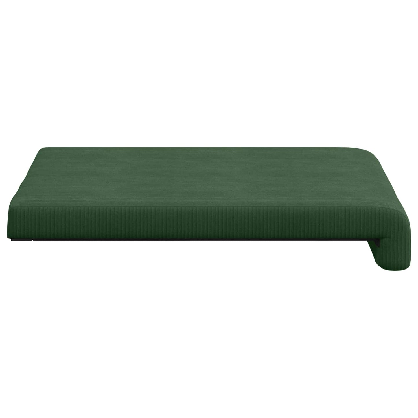 Bench Cushion 2 pcs Corduroy Dark Green Depth 35 cm