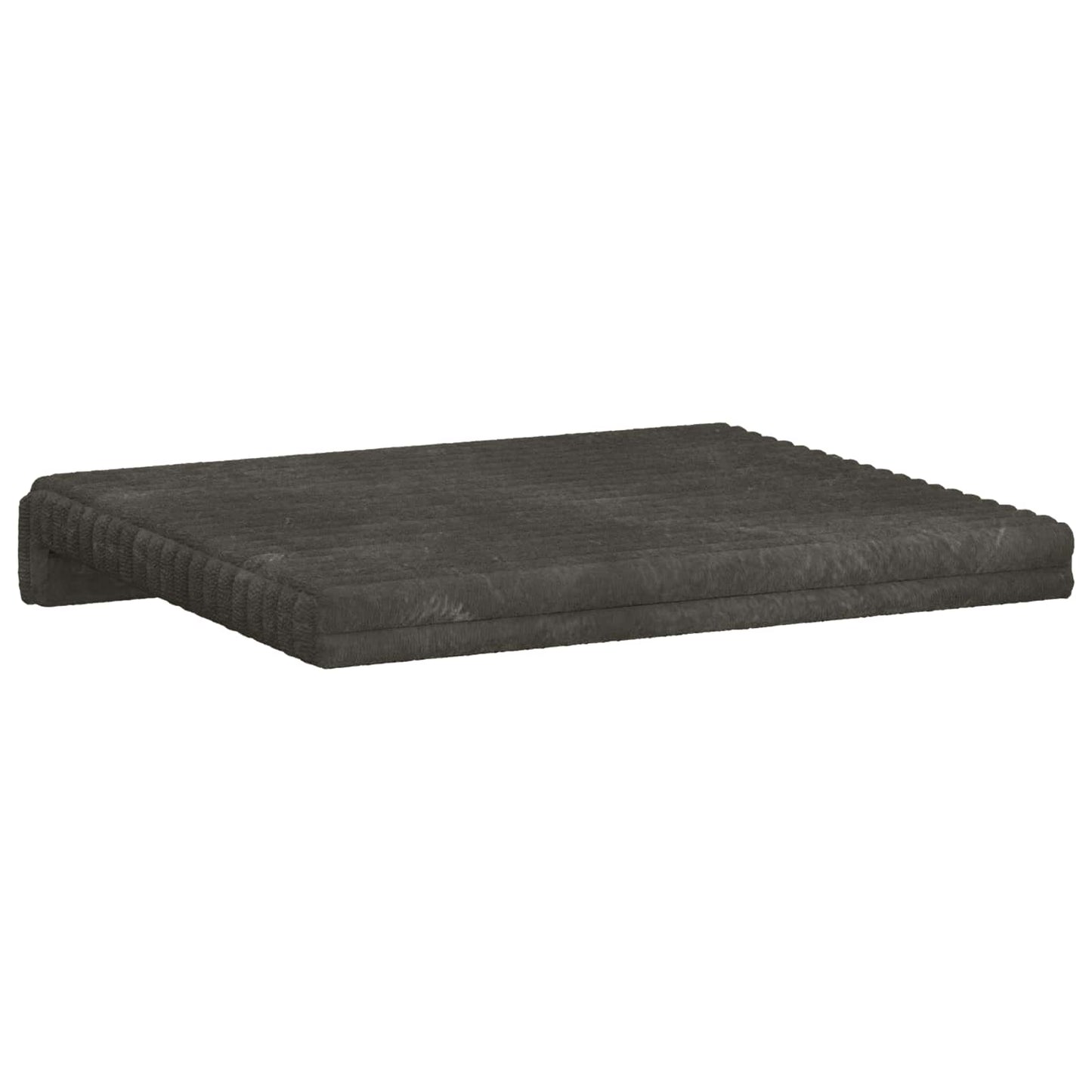 Bench Cushion 2 pcs Plush Corduroy Anthracite Depth 35 cm