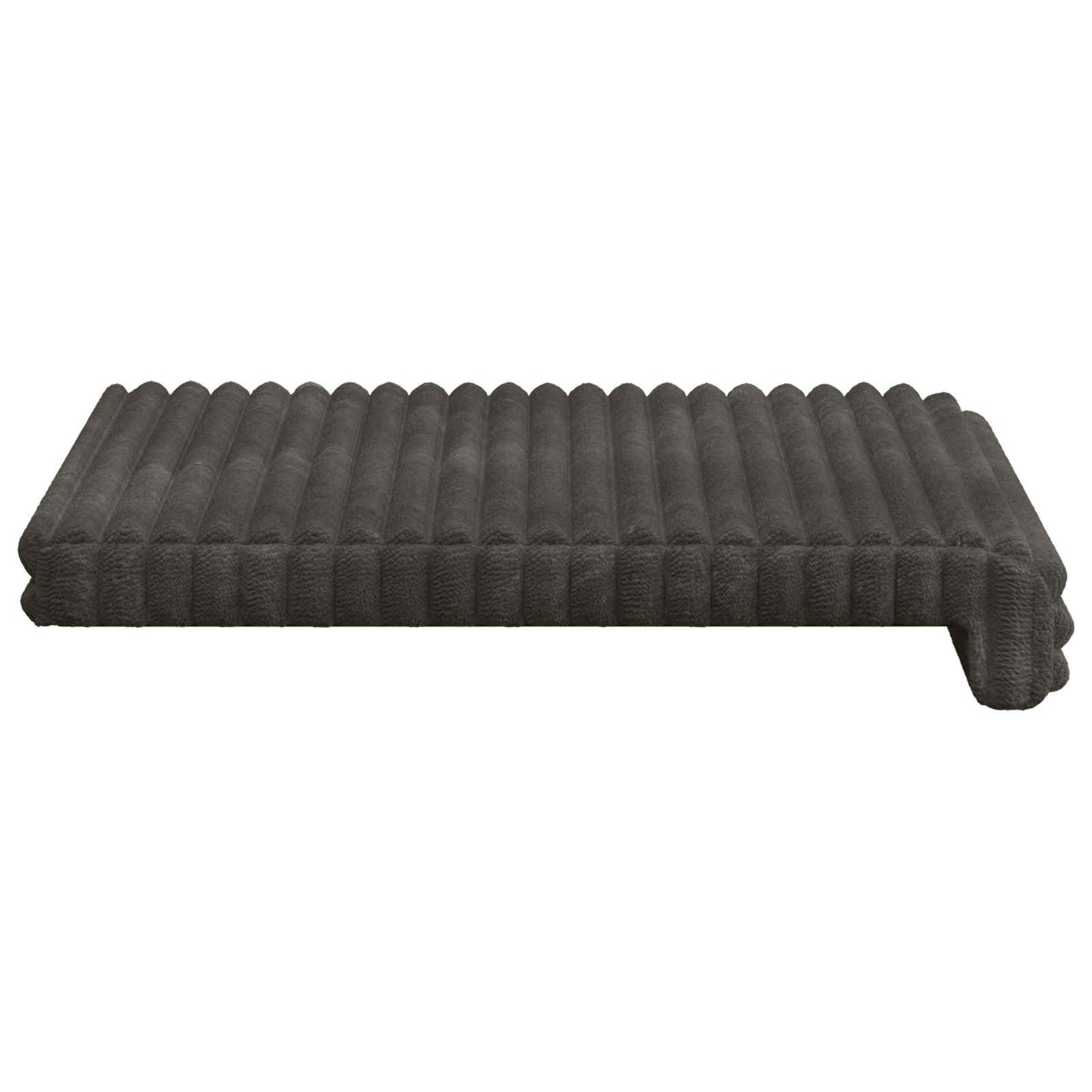 Bench Cushion 2 pcs Plush Corduroy Anthracite Depth 35 cm