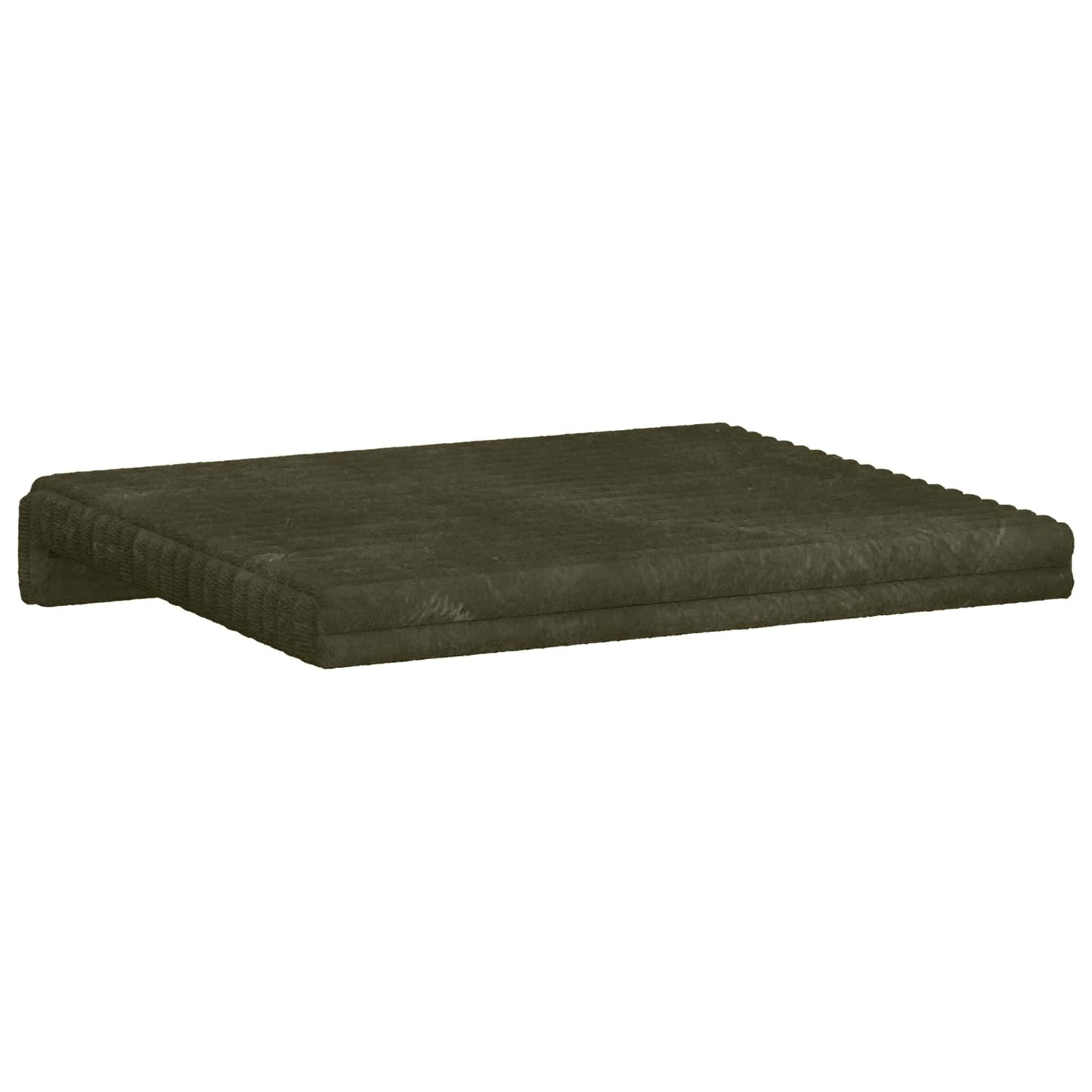 Bench Cushion 2 pcs Plush Corduroy Green Depth 35 cm