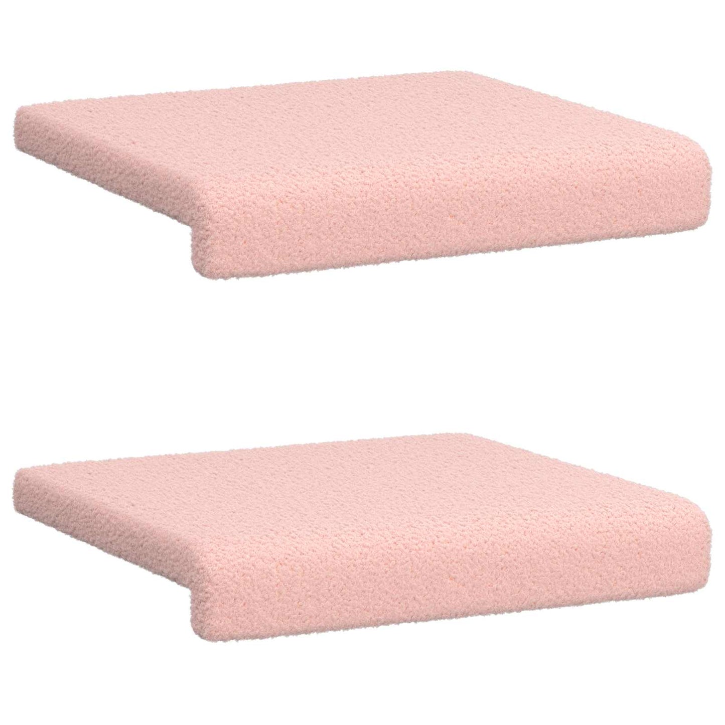 Bench Cushion 2 pcs Sherpa Fabric Pink Depth 35 cm