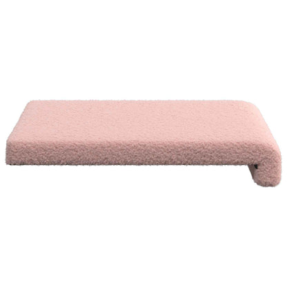 Bench Cushion 2 pcs Sherpa Fabric Pink Depth 35 cm