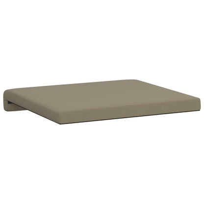 Bench Cushion 2 pcs Textured Velvet Khaki Depth 35 cm