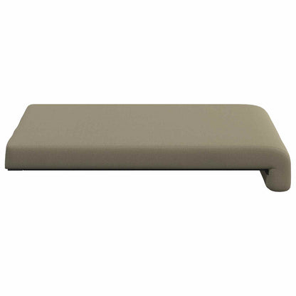 Bench Cushion 2 pcs Textured Velvet Khaki Depth 35 cm