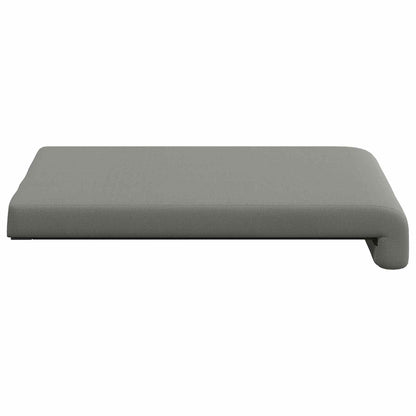 Bench Cushion 2 pcs Textured Velvet Dark Grey Depth 35 cm