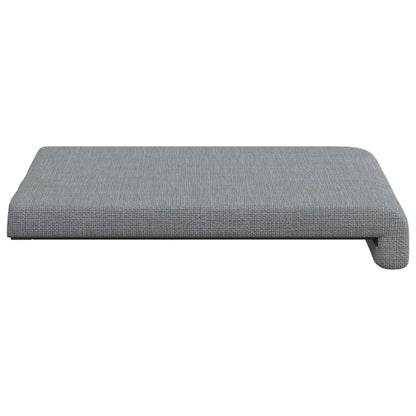 Bench Cushion 4 pcs Fabric Light Grey Depth 35 cm