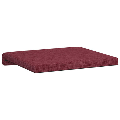 Bench Cushion 4 pcs Fabric Wine Red Depth 35 cm