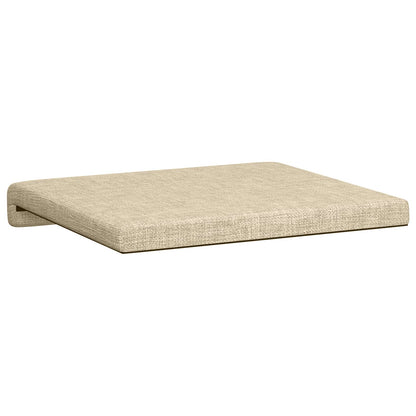 Bench Cushion 4 pcs Fabric Cream Depth 35 cm