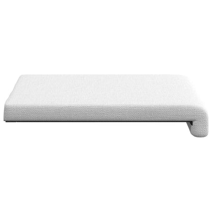Bench Cushion 4 pcs Fabric White Depth 35 cm