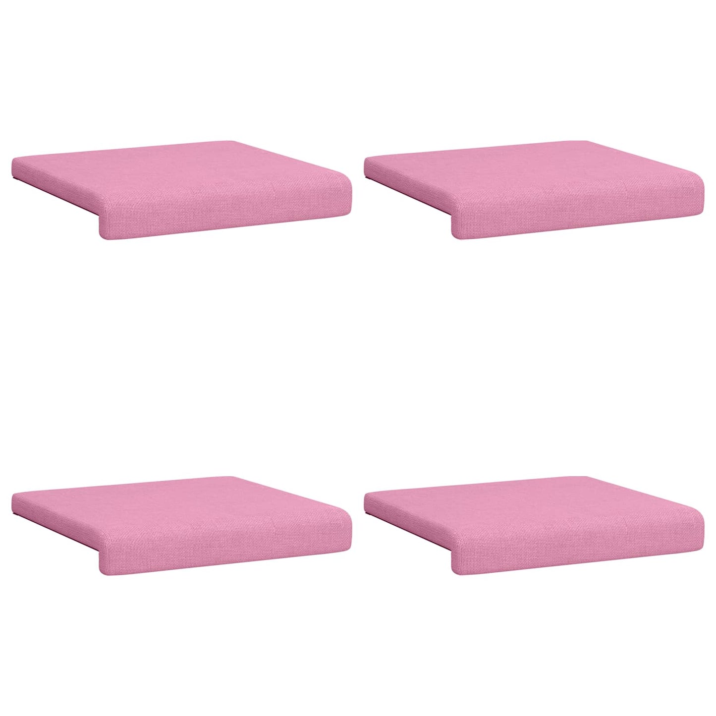 Bench Cushion 4 pcs Fabric Pink Depth 35 cm