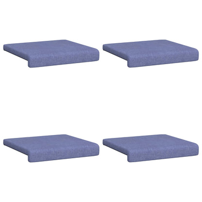 Bench Cushion 4 pcs Fabric Jeans Blue Depth 35 cm