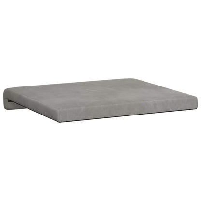 Bench Cushion 4 pcs Velvet Light Grey Depth 35 cm