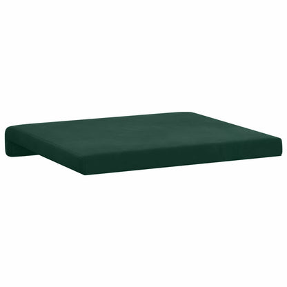Bench Cushion 4 pcs Velvet Dark Green Depth 35 cm