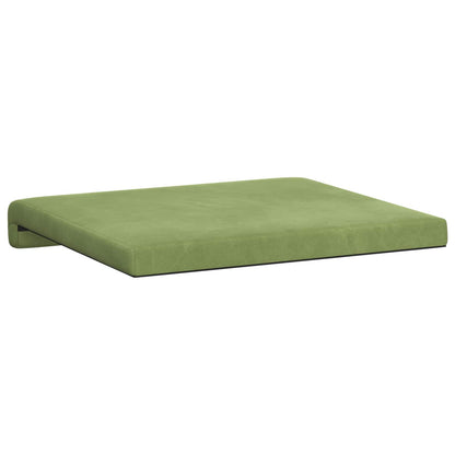 Bench Cushion 4 pcs Velvet Light Green Depth 35 cm