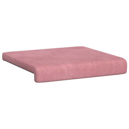 Bench Cushion 4 pcs Velvet Pink Depth 35 cm