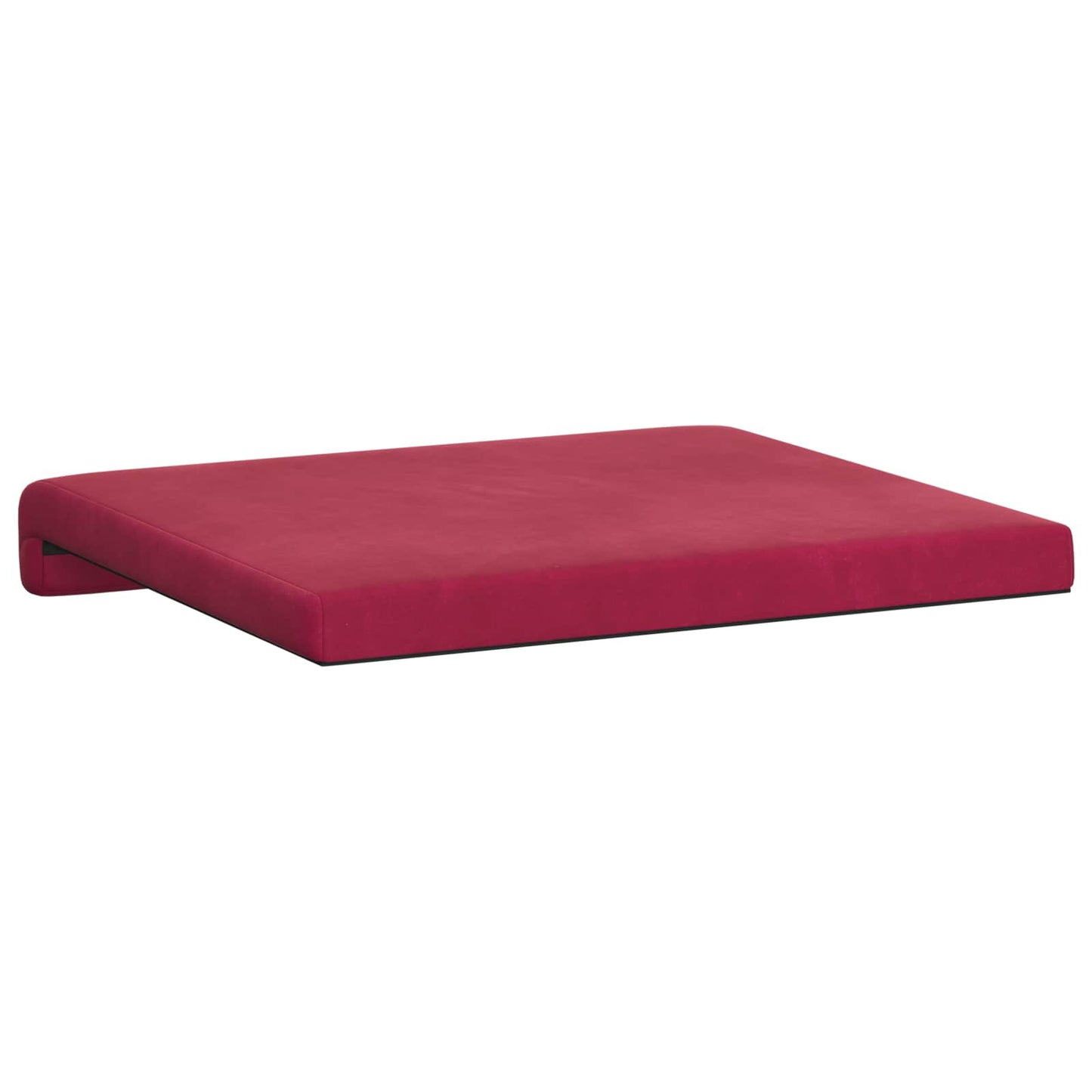 Bench Cushion 4 pcs Velvet Wine Red Depth 35 cm