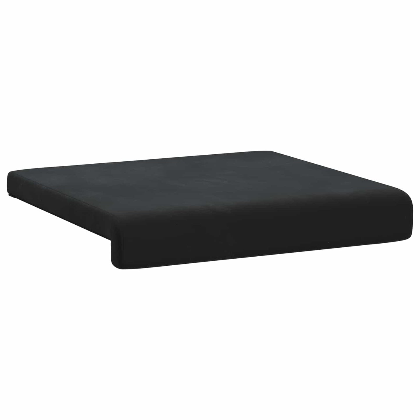 Bench Cushion 4 pcs Velvet Black Depth 35 cm