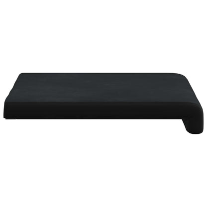 Bench Cushion 4 pcs Velvet Black Depth 35 cm