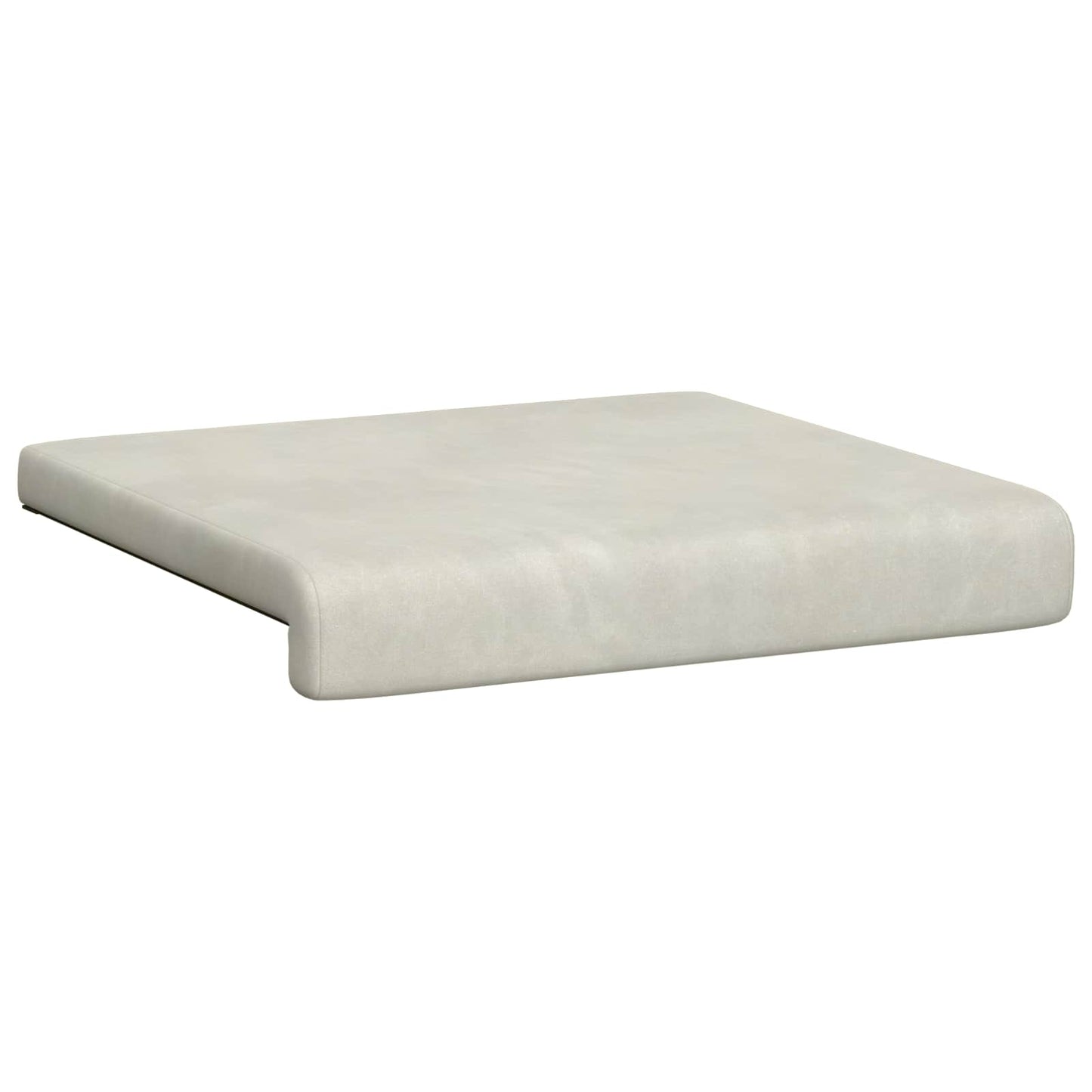 Bench Cushion 4 pcs Velvet Cream Depth 35 cm