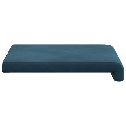 Bench Cushion 4 pcs Velvet Blue Depth 35 cm