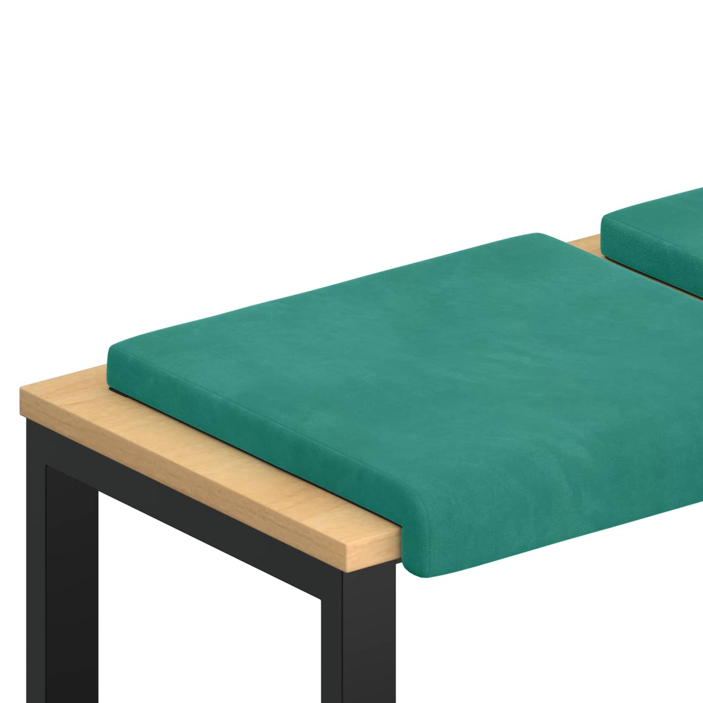 Bench Cushion 4 pcs Velvet Turquoise Depth 35 cm
