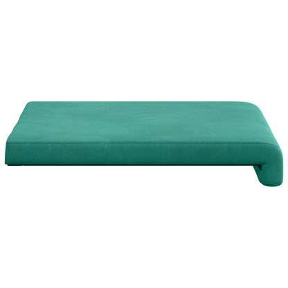 Bench Cushion 4 pcs Velvet Turquoise Depth 35 cm