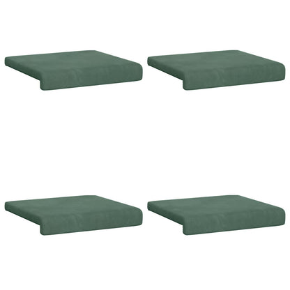 Bench Cushion 4 pcs Velvet Sea Green Depth 35 cm